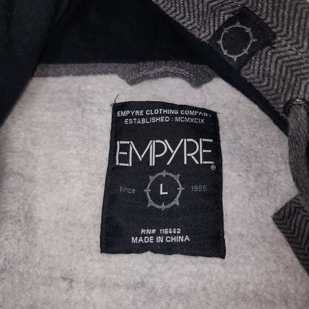 Empyre Jacket Mens Herringbone Hooded normcore Sweatshirt streetwear cabincore - Picture 3 of 12